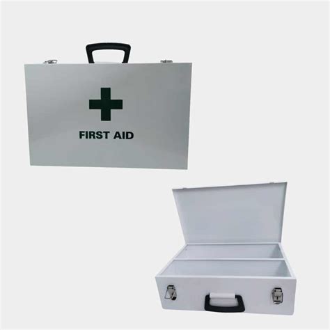 metal empty first aid box military|first aid kit container only.